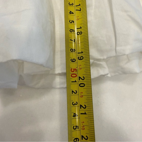 Zara Women’s White Poplin Tank Top Adjustable Straps Buttons Sz M NWT - Picture 10 of 12